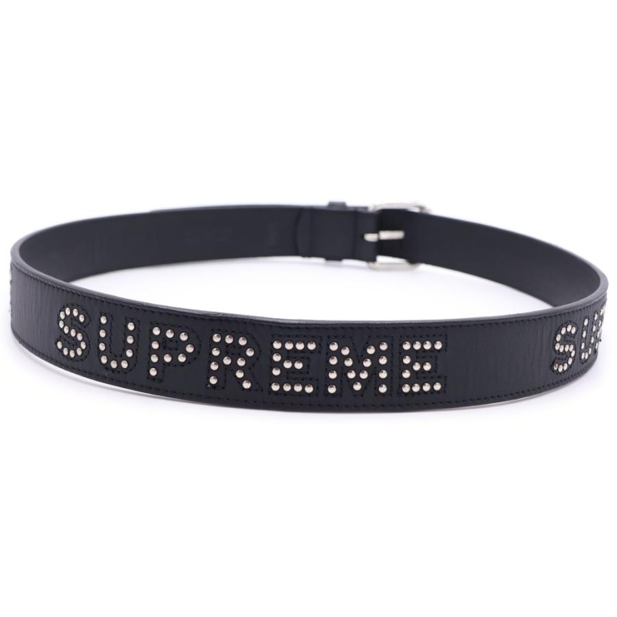 Supreme Studded Logo Belt 18ss レザー　ブラック Supreme（シュプリーム） 18SS Studded Logo Belt スタッズ レザー