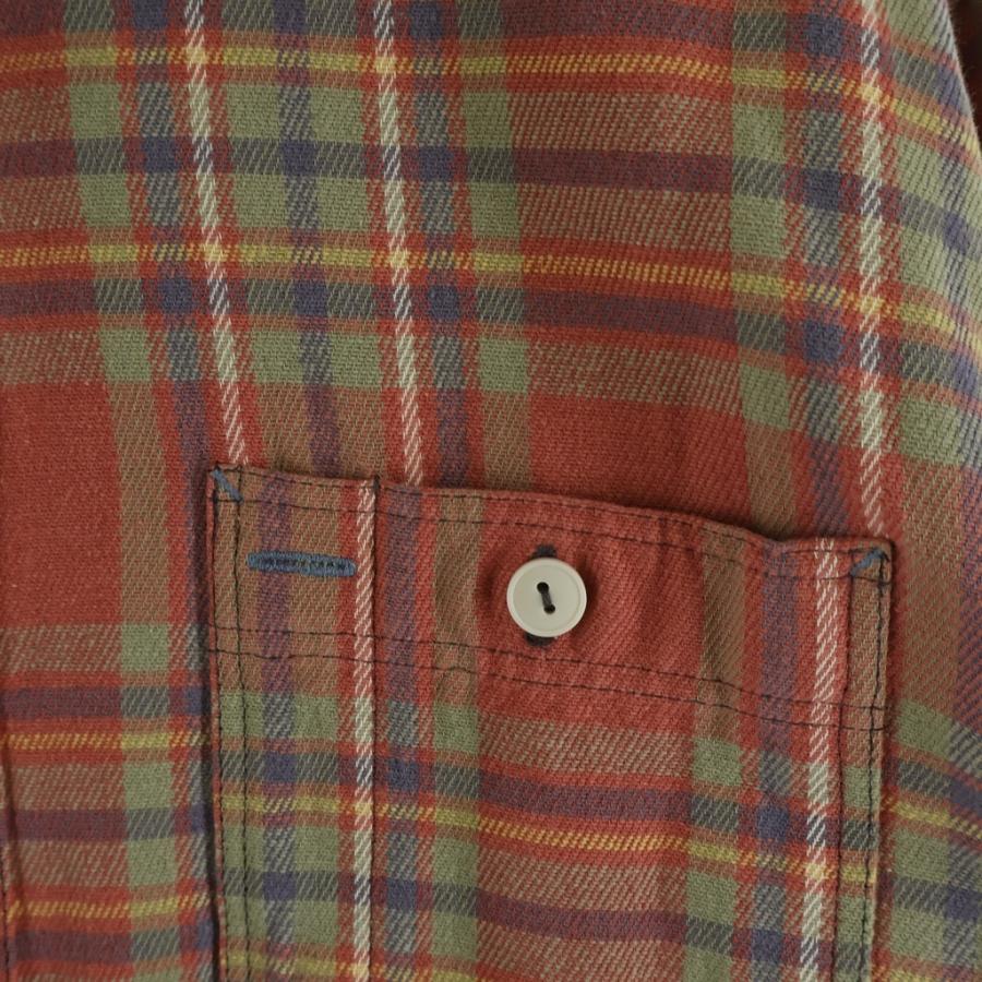 【未使用品】RRL ダブルアールエル　長袖チェックシャツ RRL ダブルアールエル Check Twill Work Shirt Red/Blue/Green 長袖