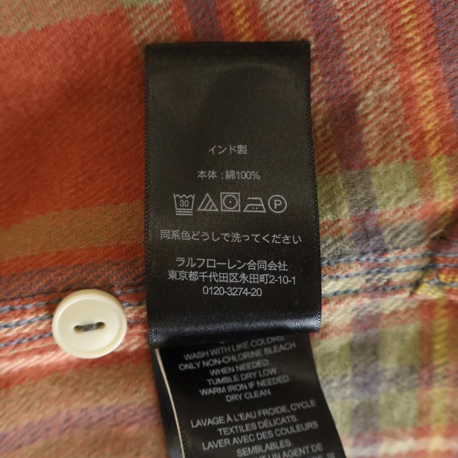RRL ダブルアールエル Check Twill Work Shirt Red/Blue/Green 長袖