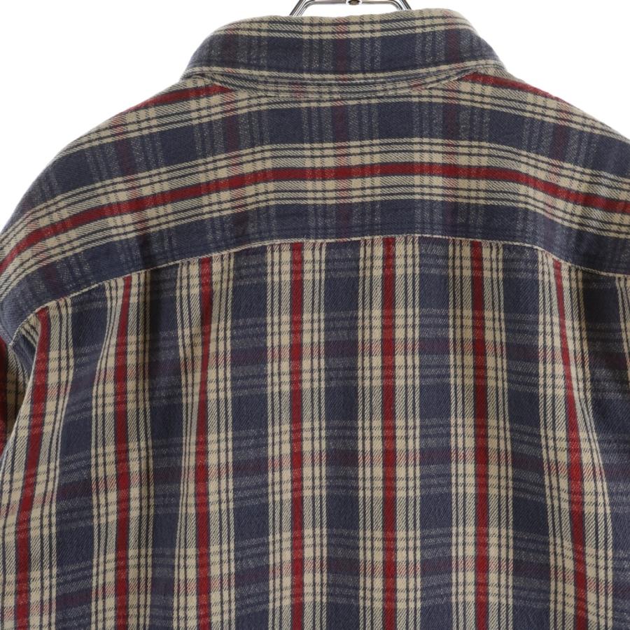 RRL ダブルアールエル Check Twill Work Shirt Blue/Cream/Red 長袖