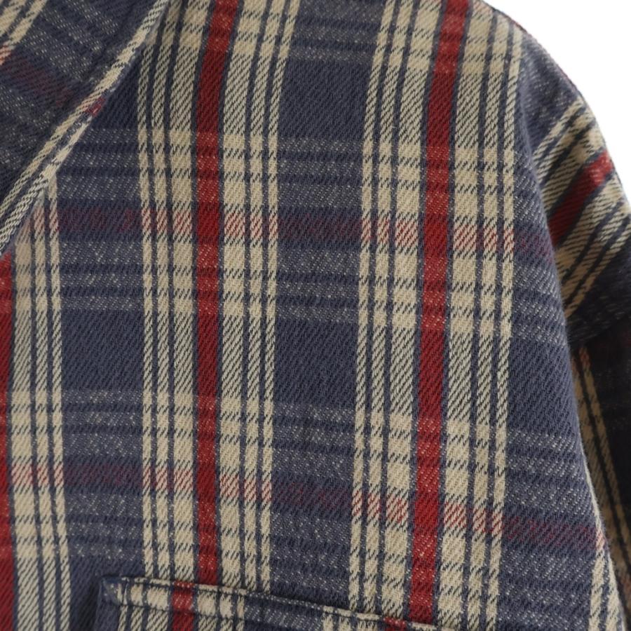 RRL ダブルアールエル Check Twill Work Shirt Blue/Cream/Red 長袖