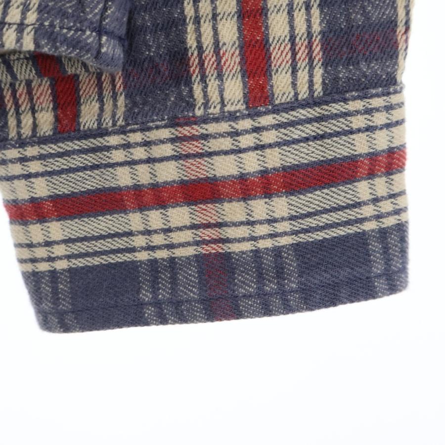 RRL ダブルアールエル Check Twill Work Shirt Blue/Cream/Red 長袖
