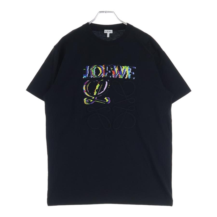 LOEWE（ロエベ） T-Shirt グリッチ アナグラムロゴ刺繍 半袖Tシャツ