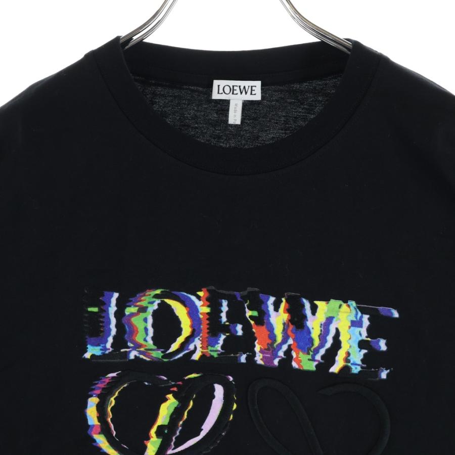 LOEWE（ロエベ） T-Shirt グリッチ アナグラムロゴ刺繍 半袖Tシャツ