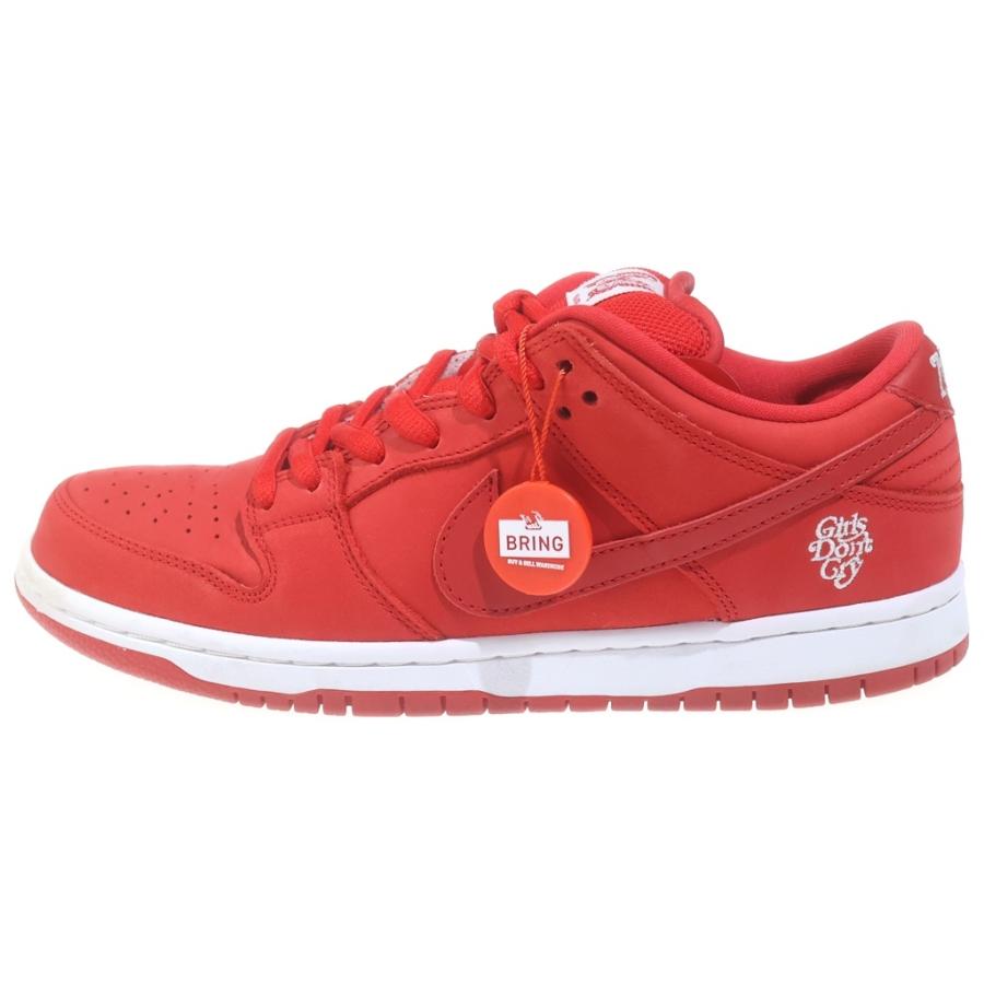 NIKE ナイキ ×Girls Don't Cry SB DUNK LOW PRO QS BQ6832-600×ガールズドントクライ ダンク ローカットスニーカー レッド US8.5/26.5cm NIKE（ナイキ） ×Girls Don't Cry SB DUNK LOW PRO QS BQ6832-600