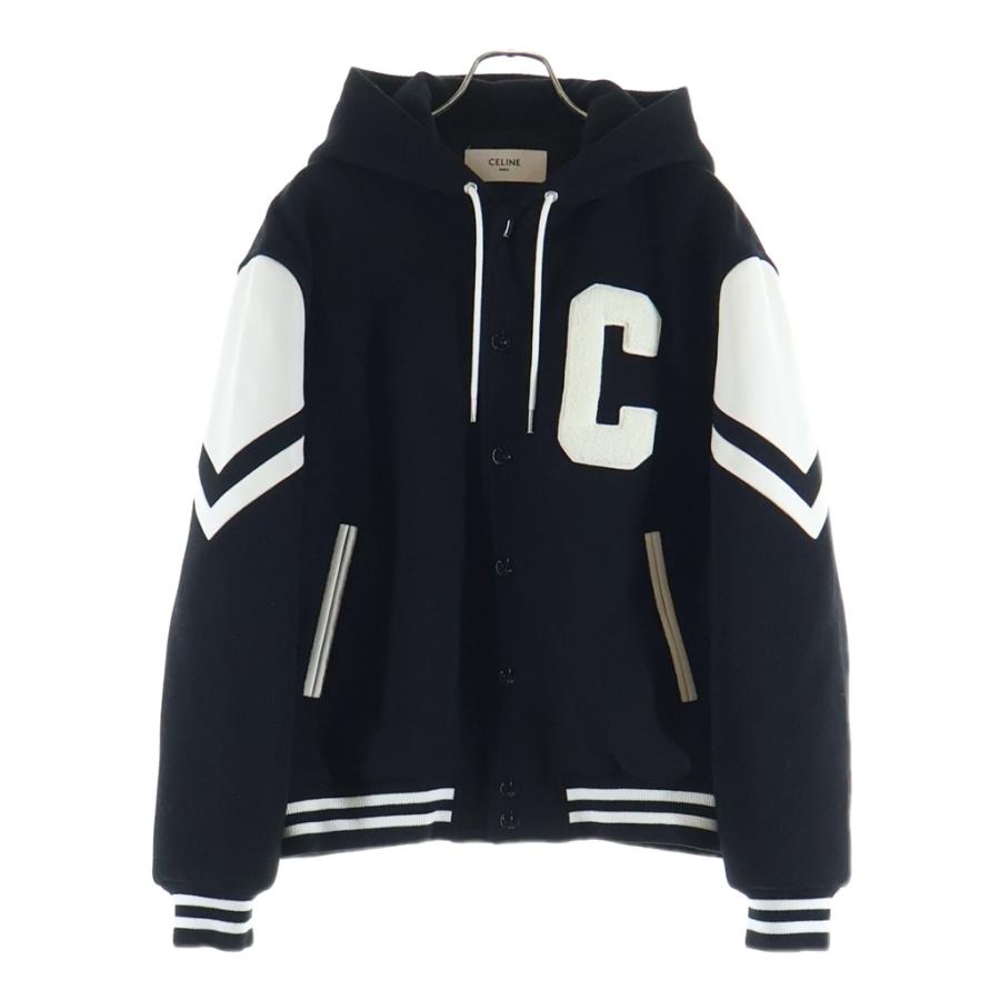 CELINE（セリーヌ） Cパッチロゴ フード付きテディジャケット ブルゾン