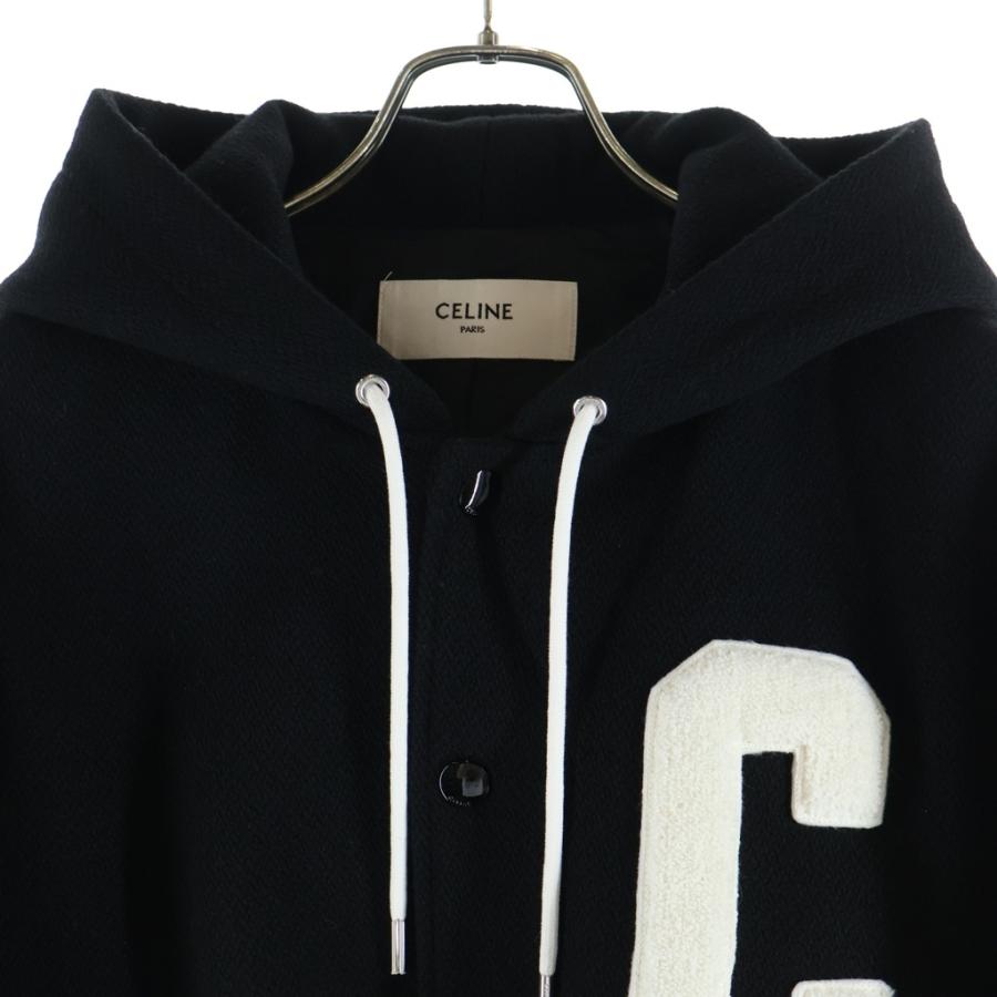 CELINE（セリーヌ） Cパッチロゴ フード付きテディジャケット ブルゾン