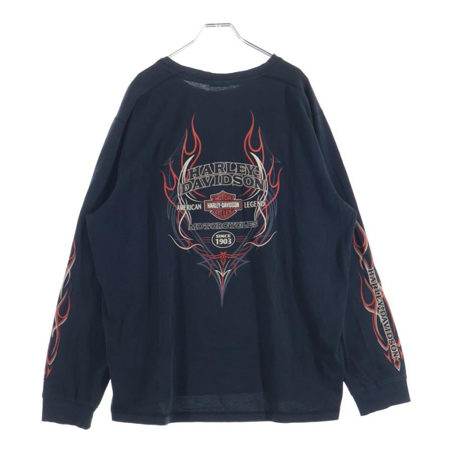 S*t様 Harley-Davidson 96年製 フレイム柄 バーアンドシール VINTAGE ヴィンテージ Harley-Davidson Flame Pattern L/S T-Shirt