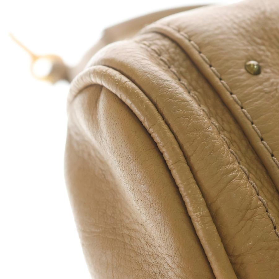 Chloe（クロエ） パディントン ハンドバッグ ブラウン レザー シルバー