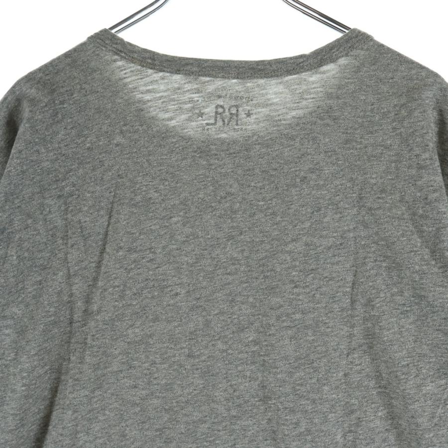 RRL ダブルアールエル Logo Jersey Crewneck Tee 半袖Tシャツ グレー