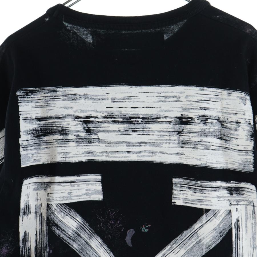 オフホワイト 17AW Diag Galaxy Blushed L/S T-Shirt ギャラクシー