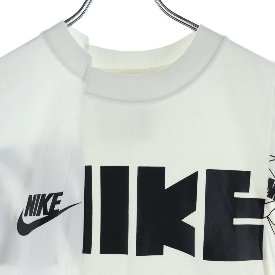 sacai（サカイ） ×NIKE T-Shirt 再構築 ドッキングTシャツ ホワイト