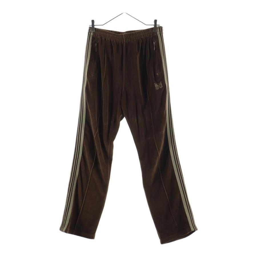 Needles ニードルス 22AW NARROW TRACK PANT LQ236 ベロアトラック パンツ ブラウン Needles（ニードルス） 22AW NARROW TRACK PANT LQ236 ベロアトラック