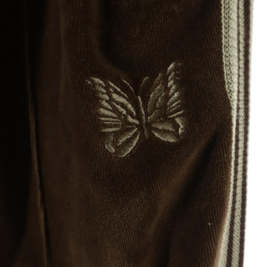 Needles ニードルス 22AW NARROW TRACK PANT LQ236 ベロアトラック パンツ ブラウン Needles（ニードルス） 22AW NARROW TRACK PANT LQ236 ベロアトラック