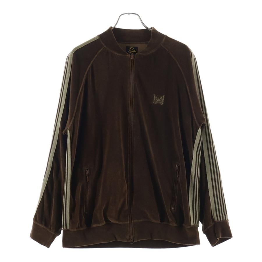 Needles ニードルス 22AW NARROW TRACK JACKET LQ234 ベロア トラックジャケット ブラウン Needles（ニードルス） 22AW NARROW TRACK JACKET LQ234 ベロア