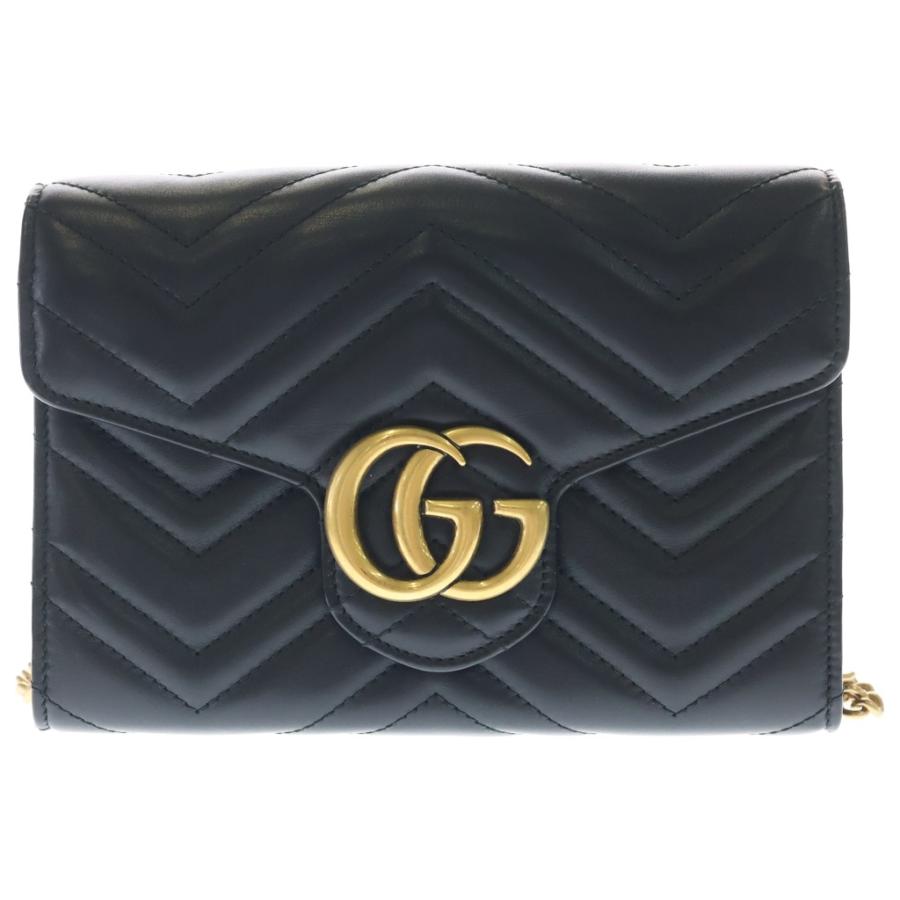 GUCCI（グッチ） GG Marmont Quilting Chain Wallet GGマーモント
