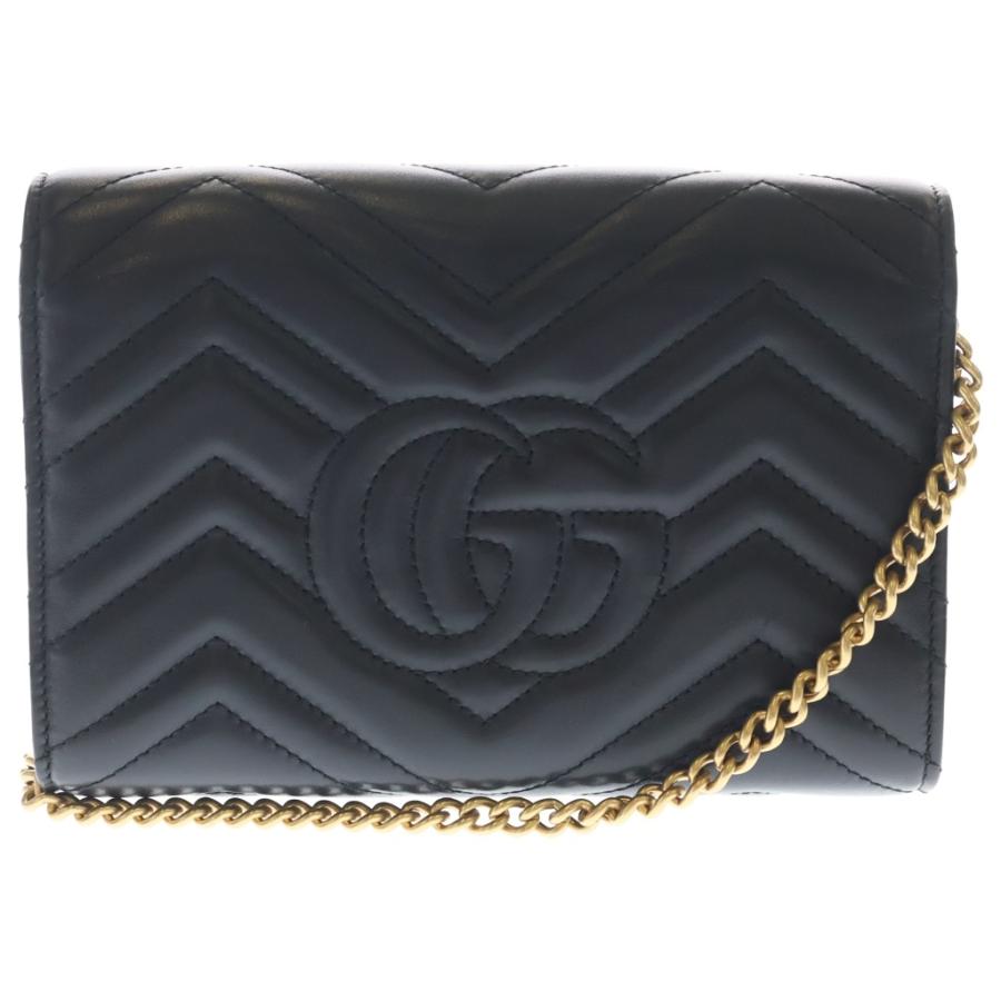 GUCCI（グッチ） GG Marmont Quilting Chain Wallet GGマーモント