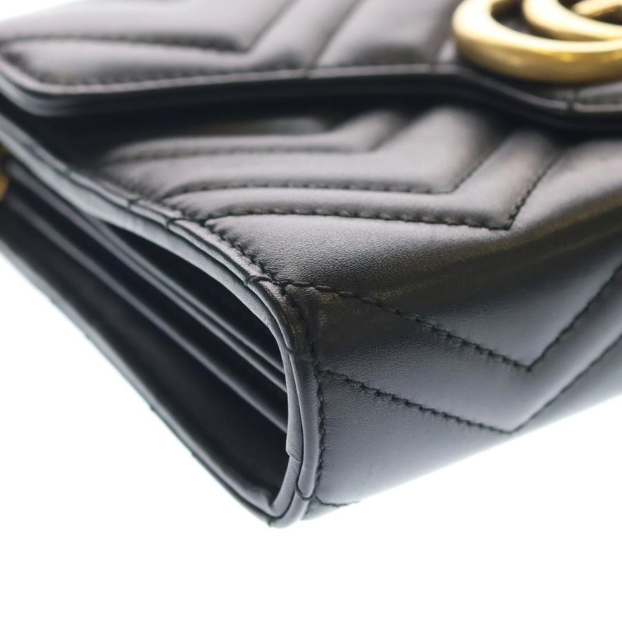 GUCCI（グッチ） GG Marmont Quilting Chain Wallet GGマーモント