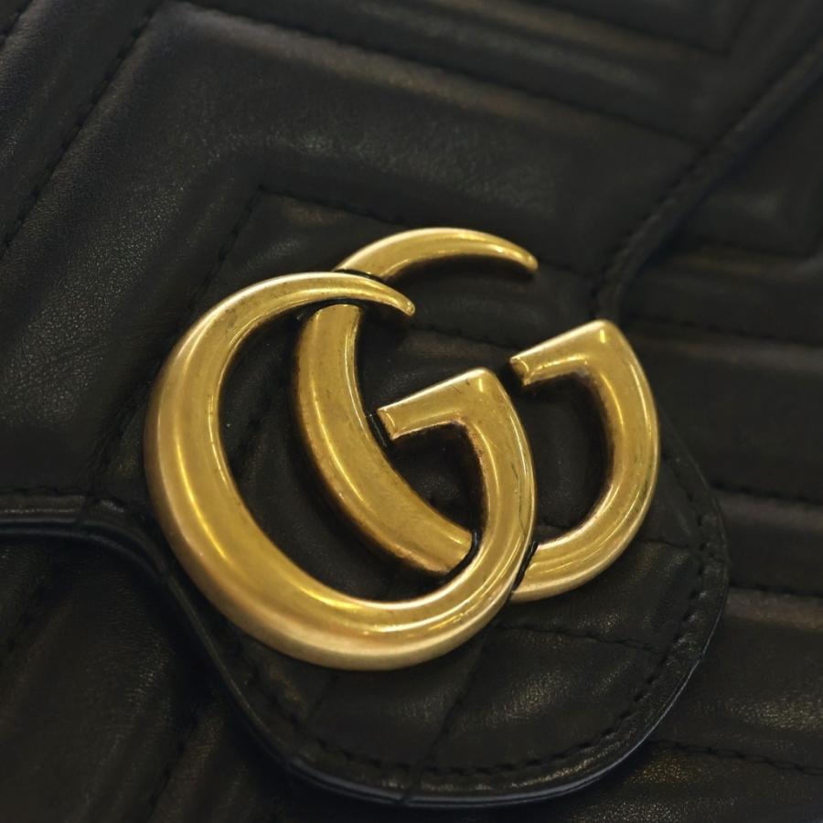 GUCCI（グッチ） GG Marmont Quilting Chain Wallet GGマーモント
