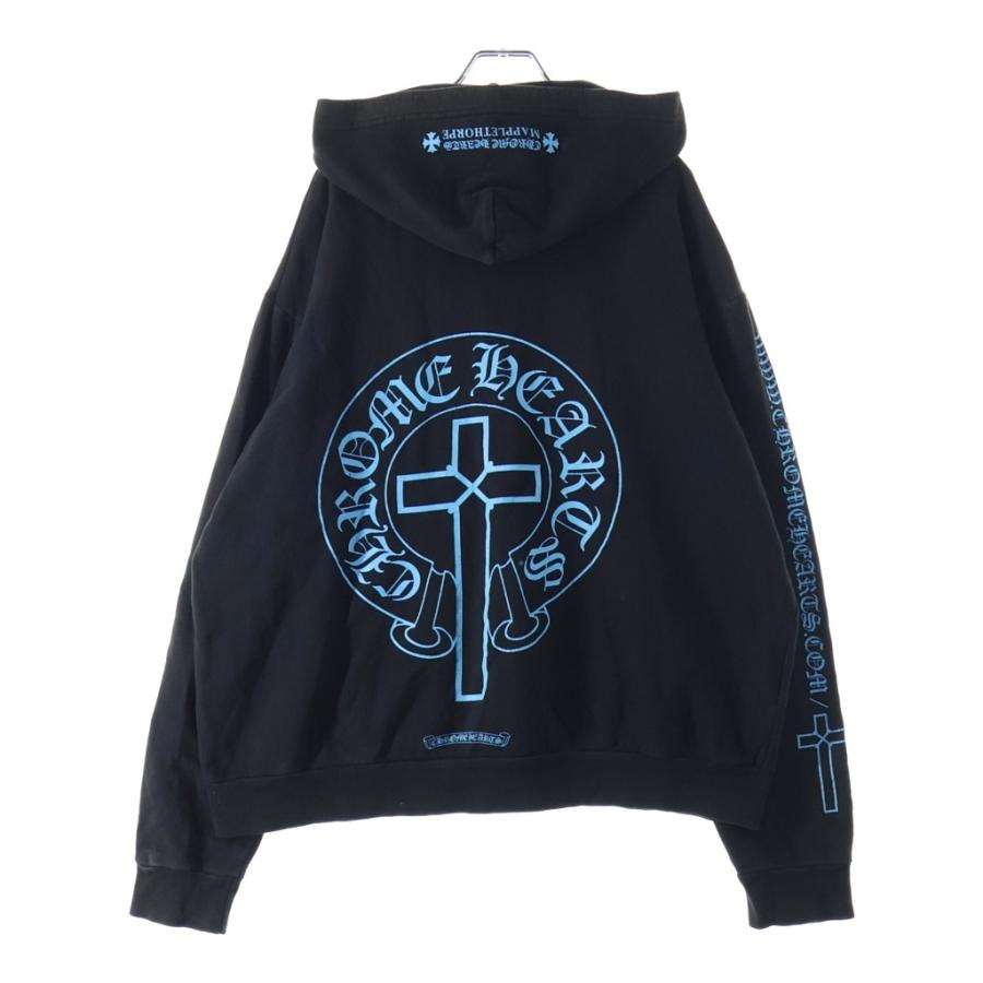 CHROME HEARTS クロムハーツ MAPPLETHORPE HOODIE メイプルソープ ホースシュー フーディー プルオーバー スウェットパーカー ブルー/ブラック CHROME HEARTS（クロムハーツ） MAPPLETHORPE HOODIE メイプルソープ
