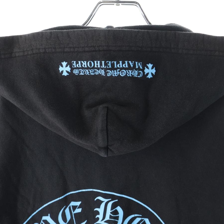 ★クロムハーツ★パーカー★クロス★ブラック★メイプルソープ★ブルー★ CHROME HEARTS（クロムハーツ） MAPPLETHORPE HOODIE メイプルソープ