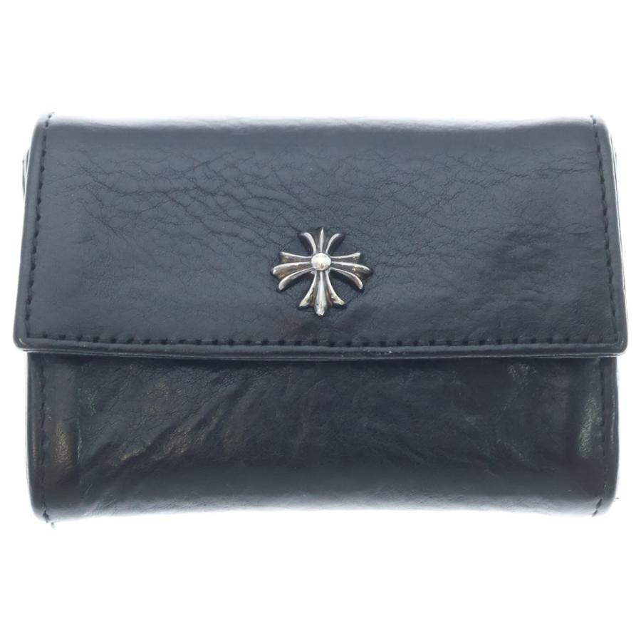 クロムハーツ タイニーウォレット CHプラスボタンレザーウォレット CHROME HEARTS（クロムハーツ） TINY WALLET タイニーレザーウォレット