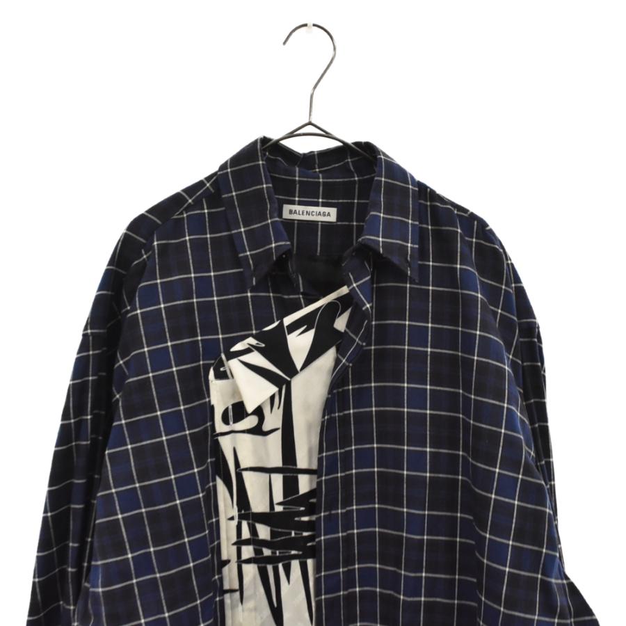 バレンシアガ 18AW Oversized Docking Shirt Dress オーバー バレンシアガ 18AW Oversized Docking Shirt Dress オーバー