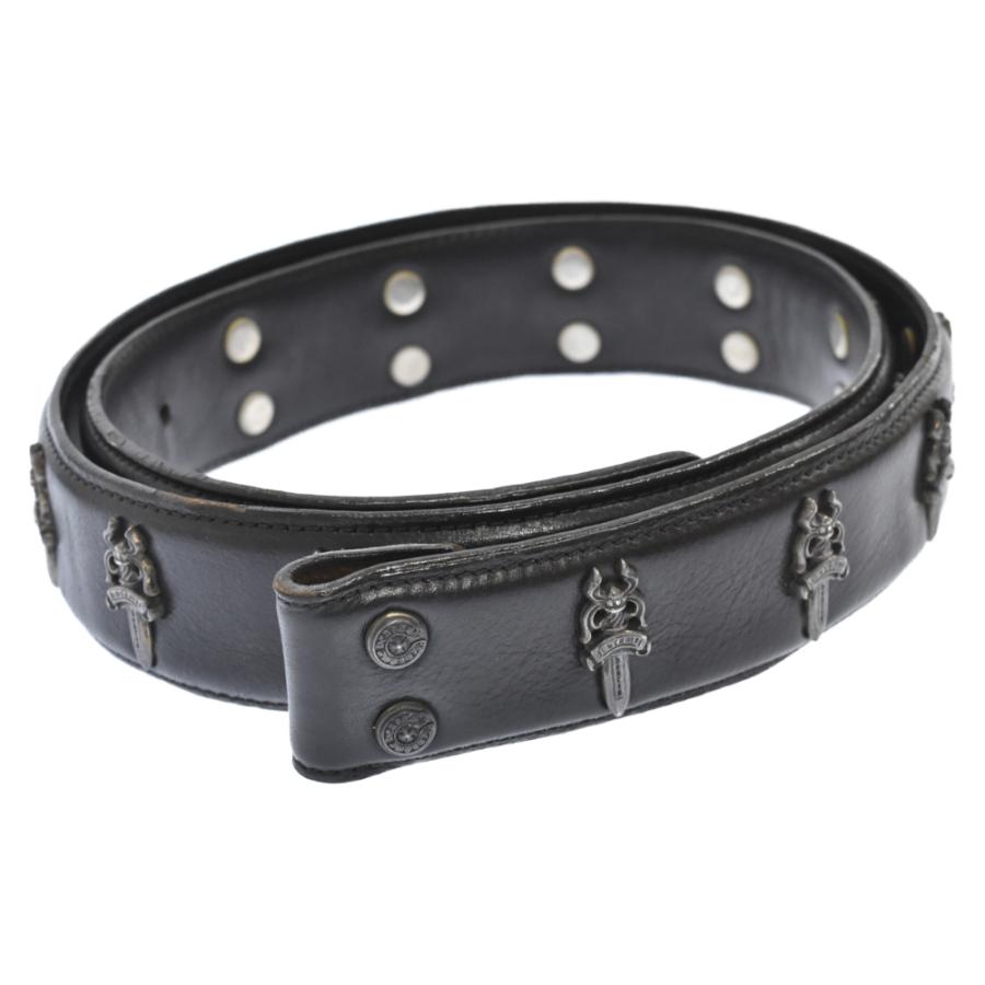 CHROME HEARTS クロムハーツ #5ダガーローデット レザーベルト  