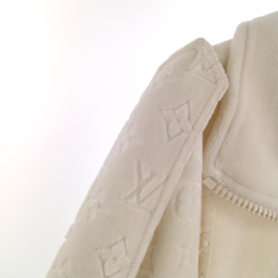 美品 LOUIS VUITTON 19SS パイル ハーフジップ モノグラム LOUIS VUITTON ルイヴィトン 19SS モノグラムエンボス加工ハーフ