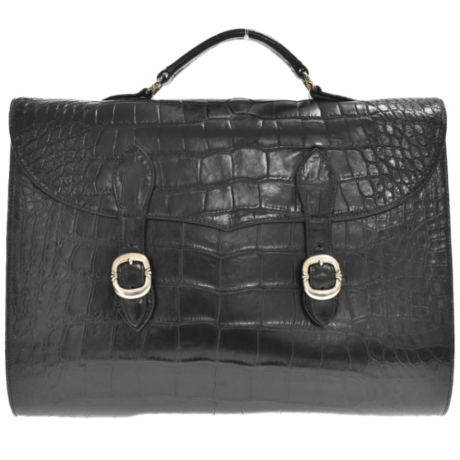CHROME HEARTS クロムハーツ クロコバッグブリーフケース ガン CHROME HEARTS クロムハーツ クロコバッグブリーフケース ガン