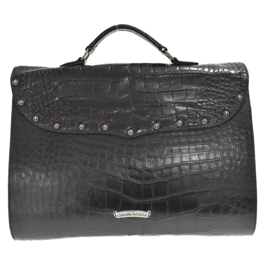 CHROME HEARTS クロムハーツ クロコバッグブリーフケース ガン CHROME HEARTS クロムハーツ クロコバッグブリーフケース ガン