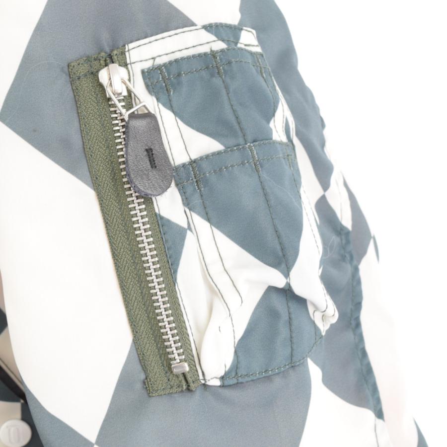 SEQUEL シークエル 22AW MA-1 ボンバージャケット ダイヤ柄 SEQUEL シークエル 22AW MA-1 ボンバージャケット ダイヤ柄