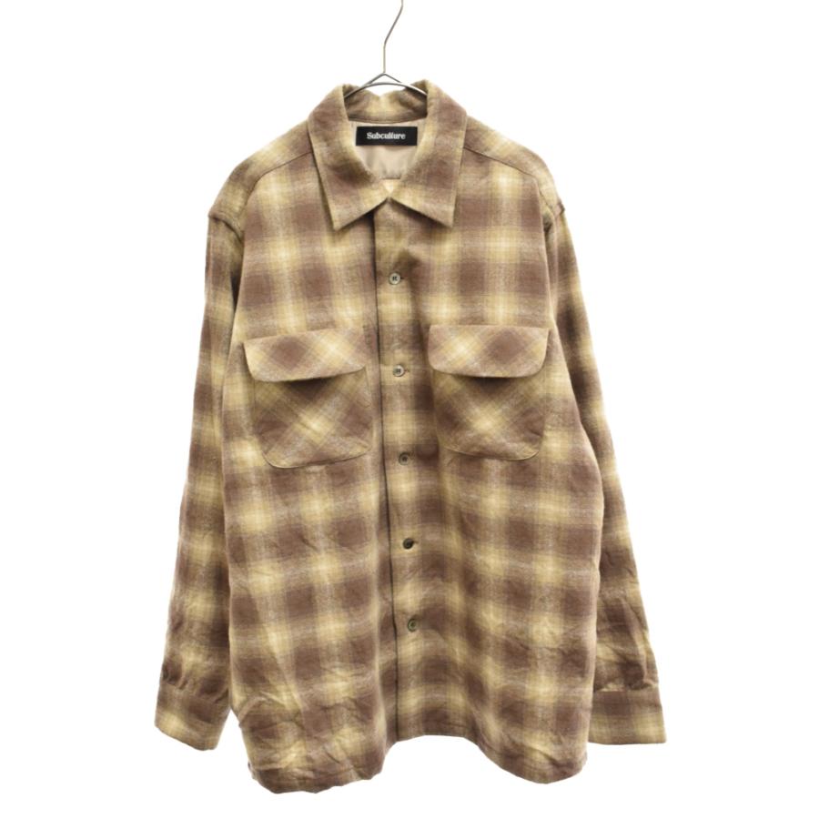 SUBCULTURE サブカルチャー WOOL CHECK SHIRT ウールチェック SUBCULTURE サブカルチャー WOOL CHECK SHIRT ウールチェック