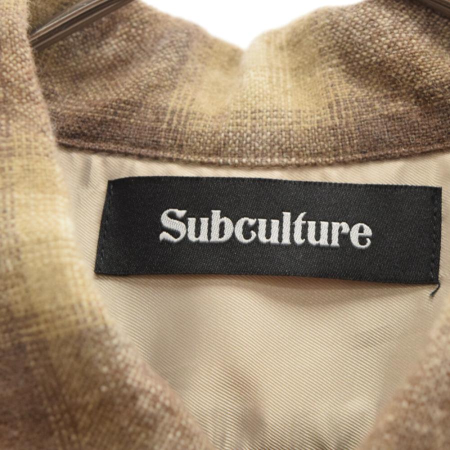 SUBCULTURE サブカルチャー WOOL CHECK SHIRT ウールチェック SUBCULTURE サブカルチャー WOOL CHECK SHIRT ウールチェック