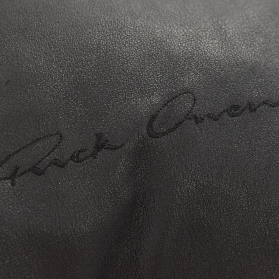 Rick Owens リックオウエンス SIGNATURE TOTE BAG スモール シグネチャーロゴ レザー トート バッグ ブラック