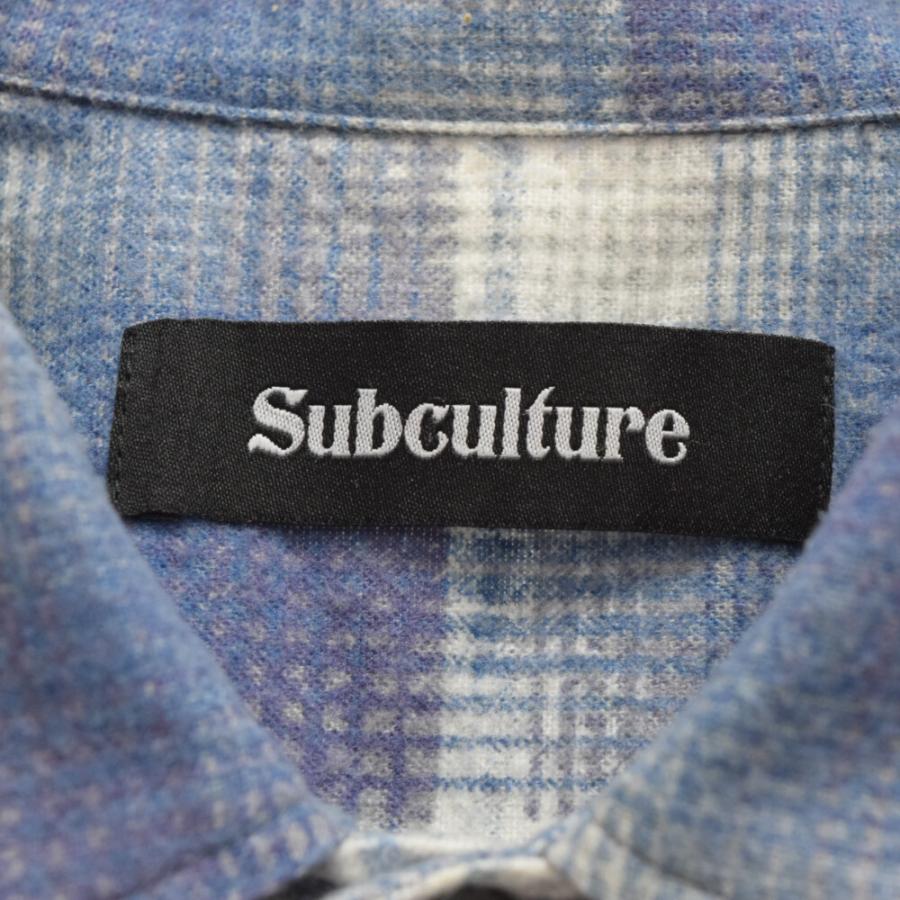SUBCULTURE サブカルチャー オンブレチェック ネルシャツ SUBCULTURE サブカルチャー オンブレチェック ネルシャツ