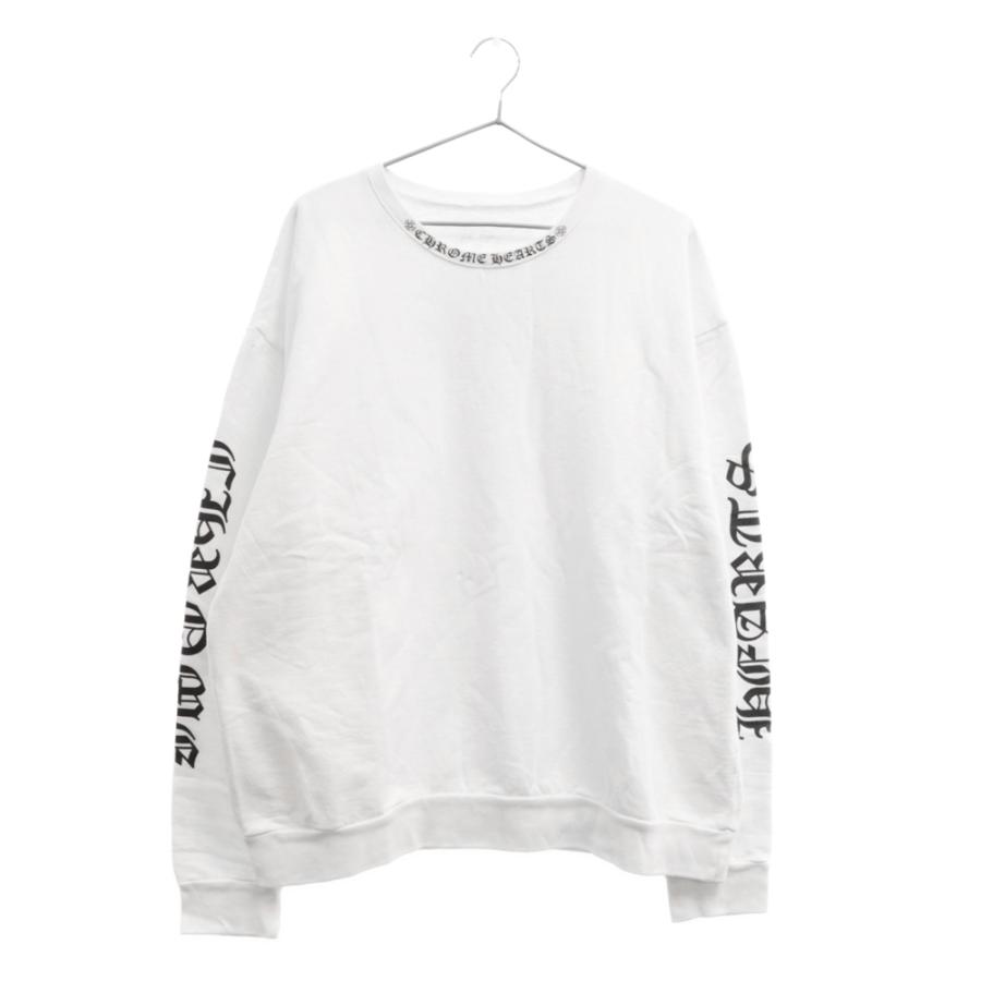 CHROME HEARTS クロムハーツ SWTSHRT PLVR ネックロゴプリント  