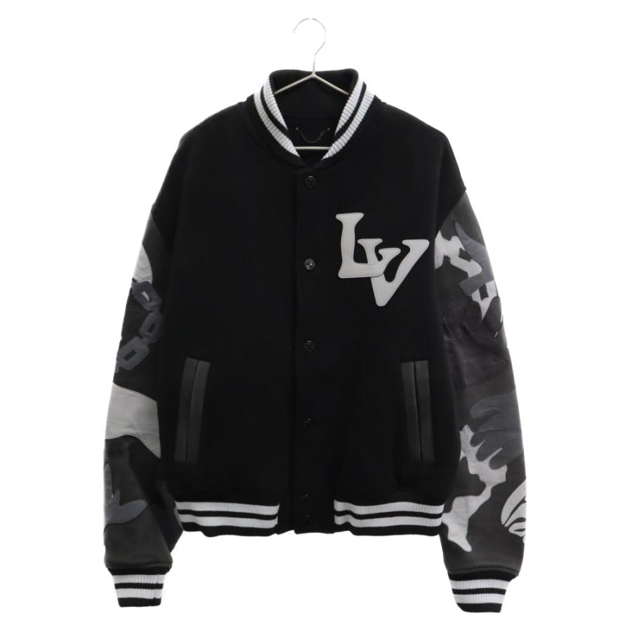 LOUIS VUITTON ルイヴィトン 20AW Chain Camo Varsity Jacket LV LOUIS VUITTON ルイヴィトン 20AW Chain Camo Varsity Jacket LV