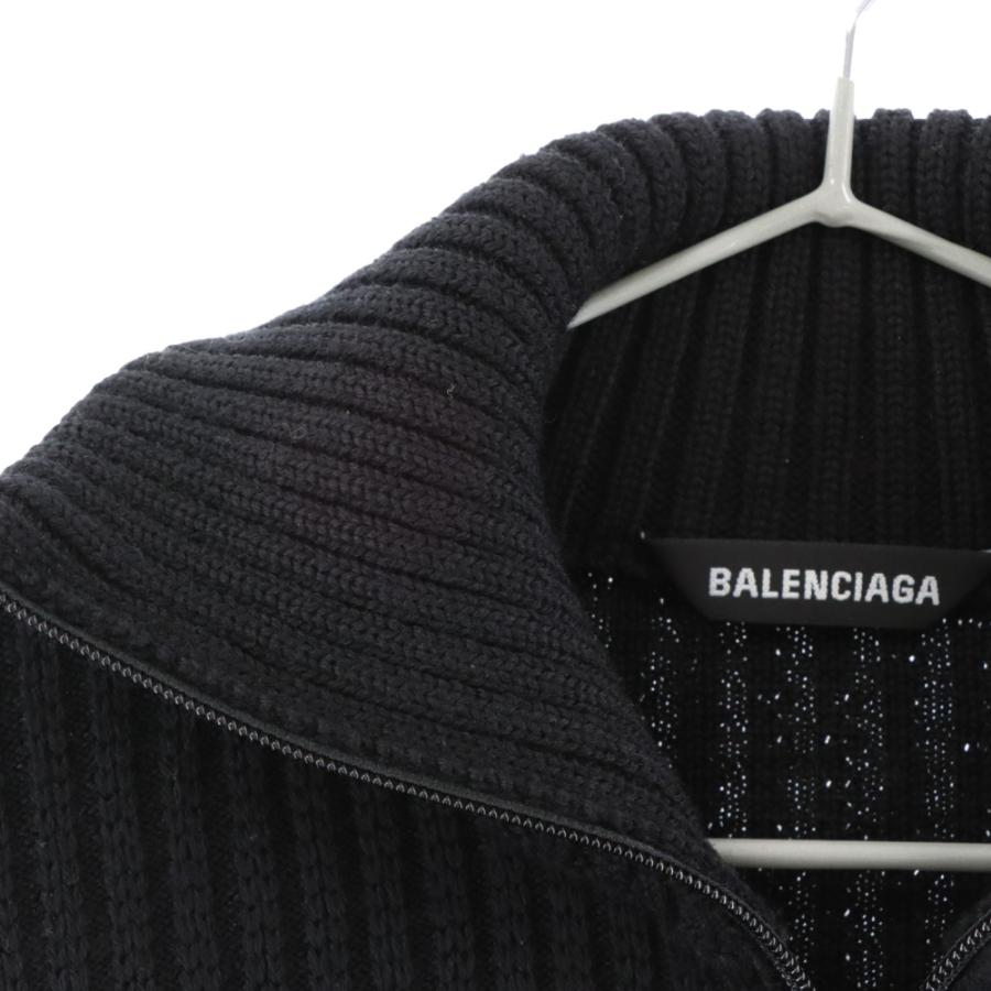 BALENCIAGA バレンシアガ 20AW 641734 T1587 ロゴ総柄切替ハーフジップ  