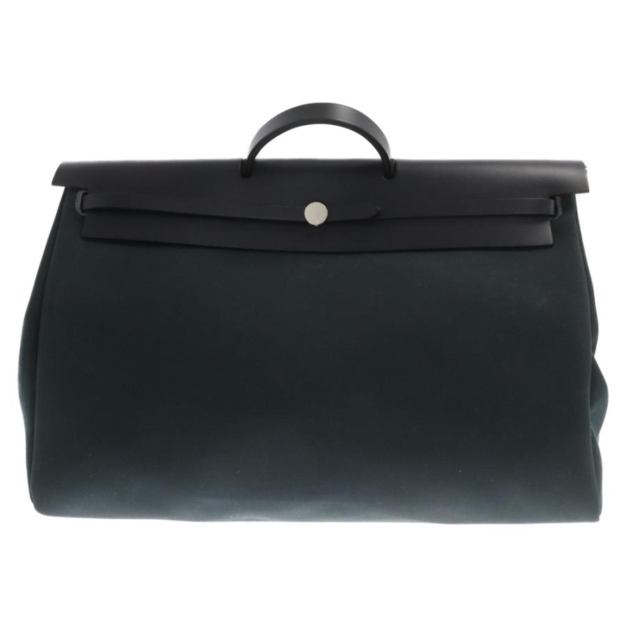 HERMES エルメス エールバッグ ジップ50 ルトゥルネ キャビン レスイズモール ハンドバッグ 2WAYバッグ トワルHプリュム インディゴ ポーチ付 B刻印 HERMES（エルメス） エールバッグ ジップ50 ルトゥルネ キャビン