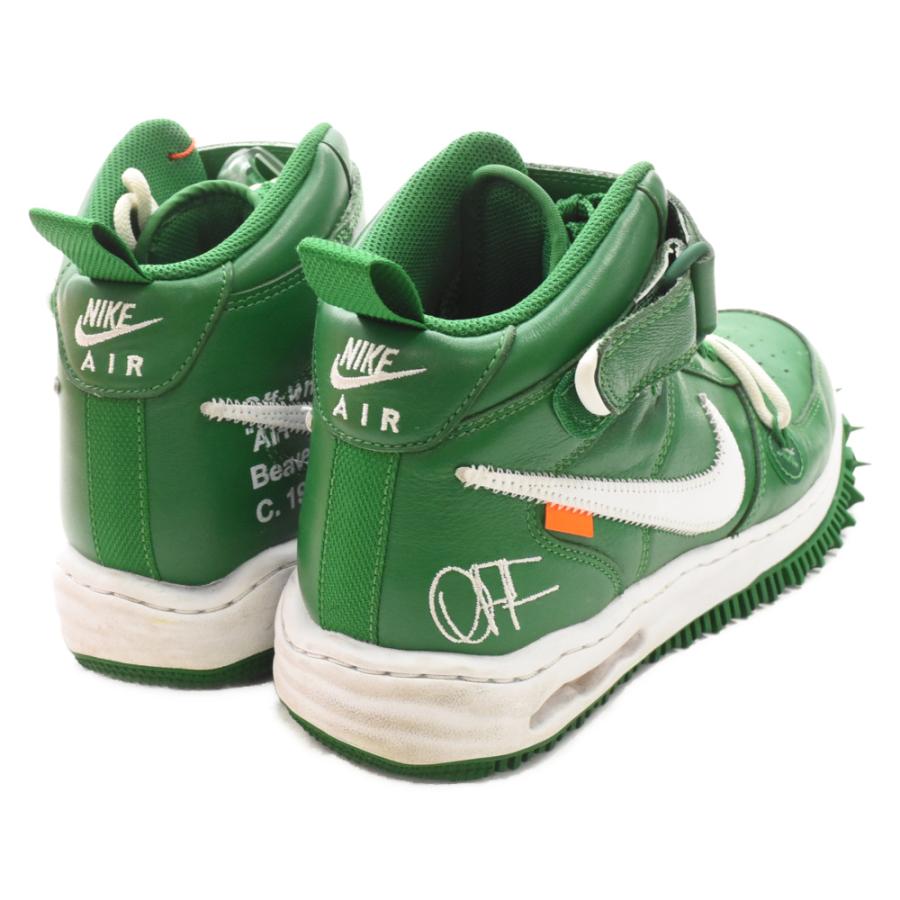 NIKE ナイキ×オフホワイト エアフォースワン ミッド カットスニーカー  