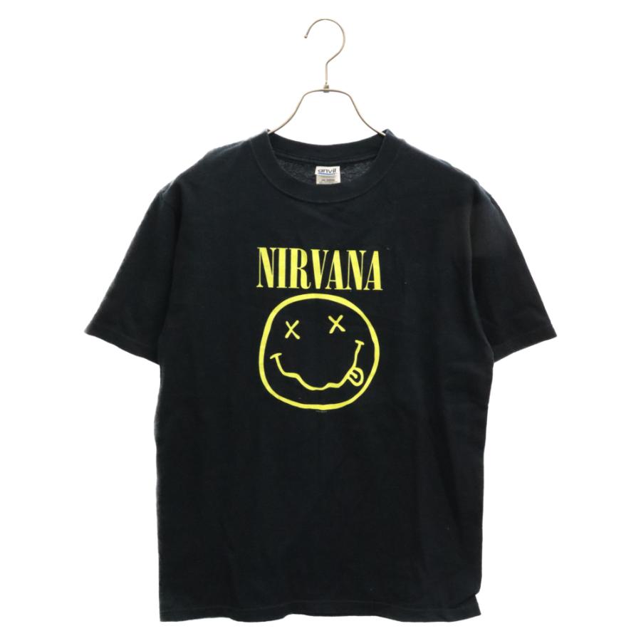 VINTAGE ヴィンテージ 00s Nirvana Smile スマイルプリント半袖Tシャツ 