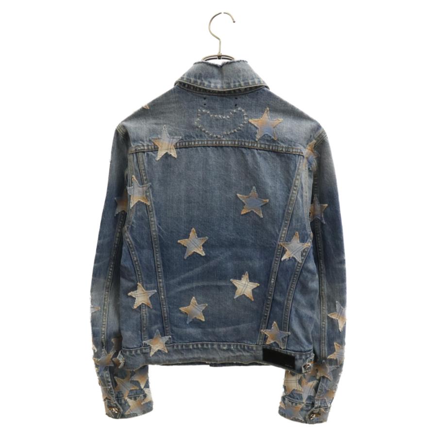 AMIRI アミリ Chemist Trucker PF22MDT001 スターパッチ装飾デニム 