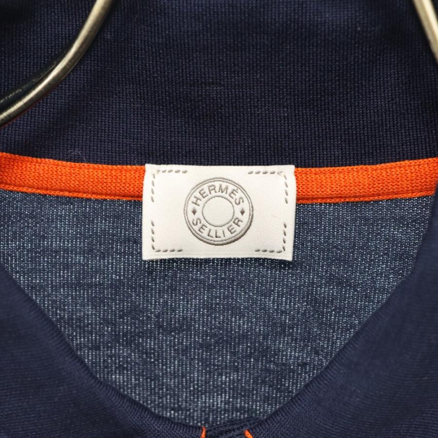 HERMES エルメス セリエボタン 半袖ポロシャツ ネイビー : BRING HERMES エルメス セリエボタン 半袖ポロシャツ ネイビー : BRING