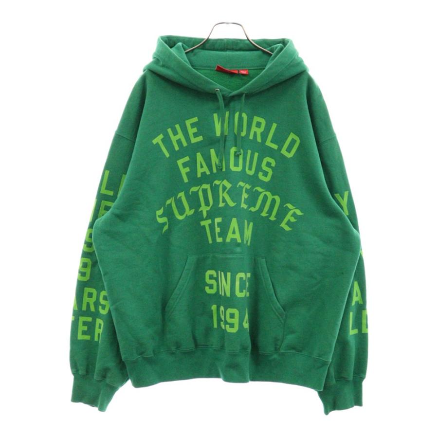 Supreme SUPREME シュプリーム 23SS Team Flocked Hooded Sweatshirt 