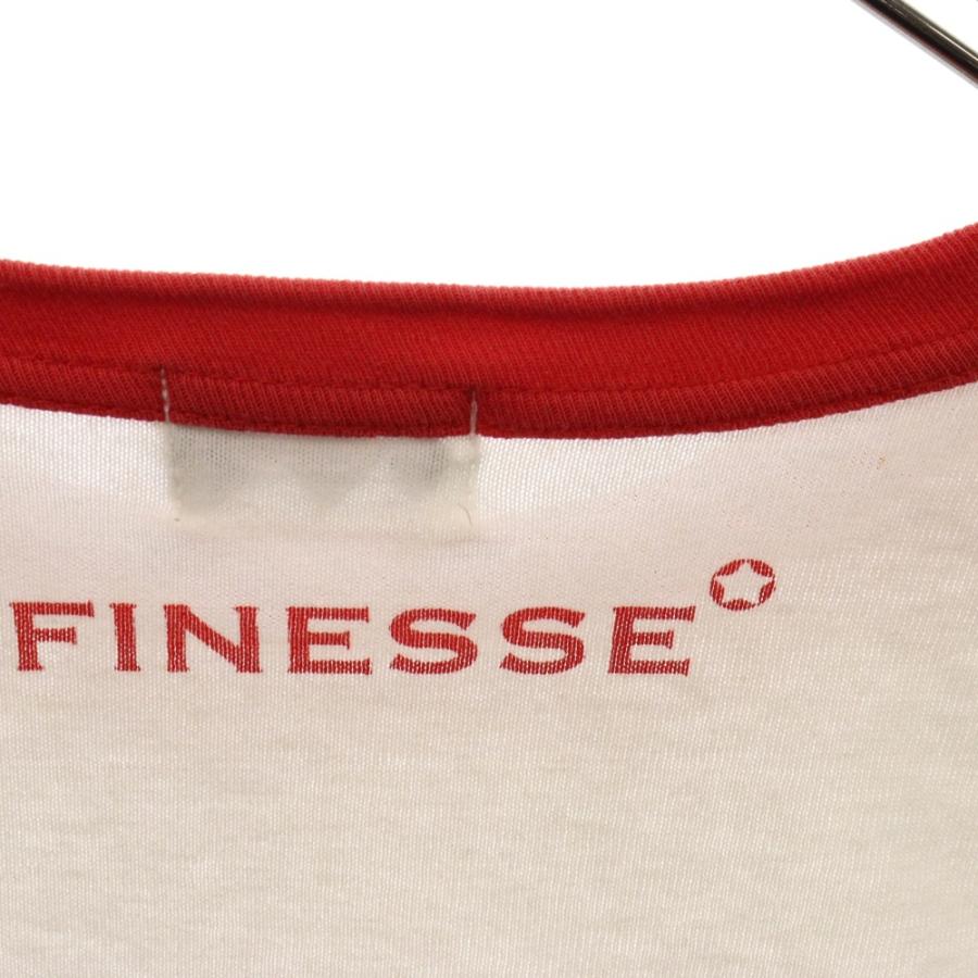 FINESSE フィネス ラグランスリーブ 長袖Tシャツ カットソー レッド 