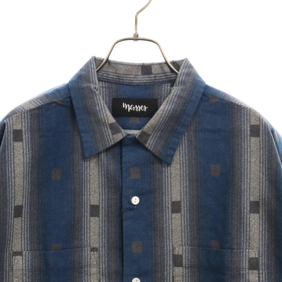 MASSES マシス 3AW FLANNEL ST SHIRT フランネル チェック長袖シャツ