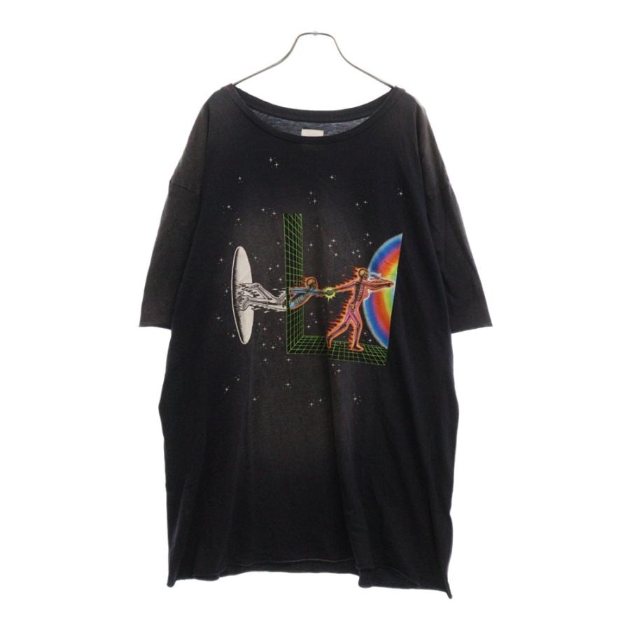 ALCHEMIST スカルプリントヴィンテージ加工半袖Tシャツ カットソー 