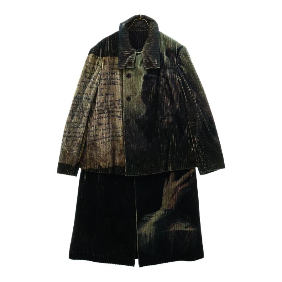 ヨウジヤマモト プールオム 22AW LOOK21 4柄上前付きロング  