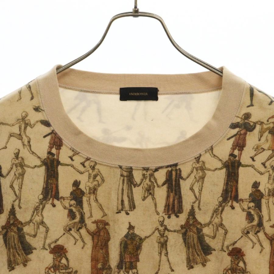 UNDERCOVER アンダーカバー 17AW 死の舞踏重ね ハギ 総柄 クルーネック  